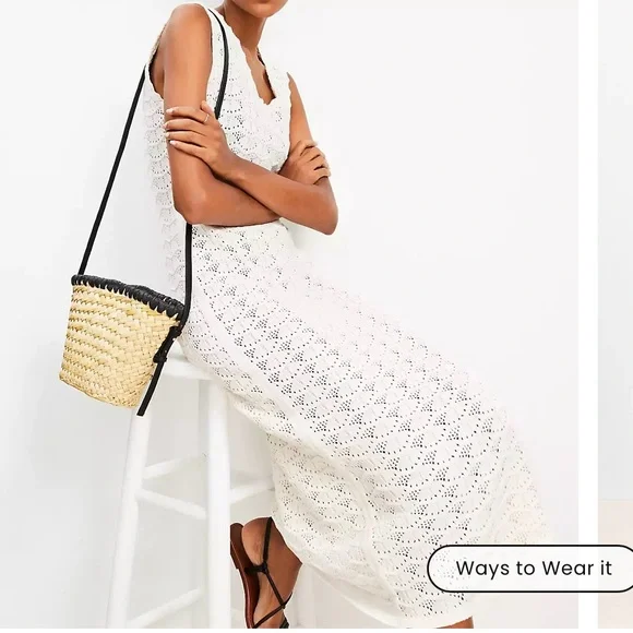 NWT Loft beach crochet midi dress - Picture 6 of 9